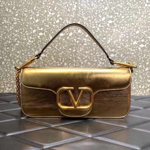 VALENTINO GARAVANI Loco Kalfsleren tas 2B0K30 goud