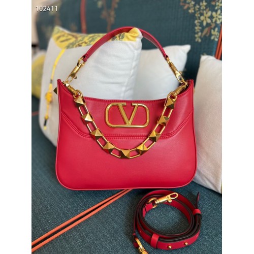 VALENTINO GARAVANI Loco Kalfsleren tas V2028 rood