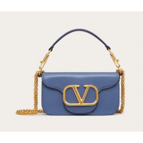 VALENTINO CRAZY MINI CRAZY Kalfsleren Schoudertas 1W2B0K blauw