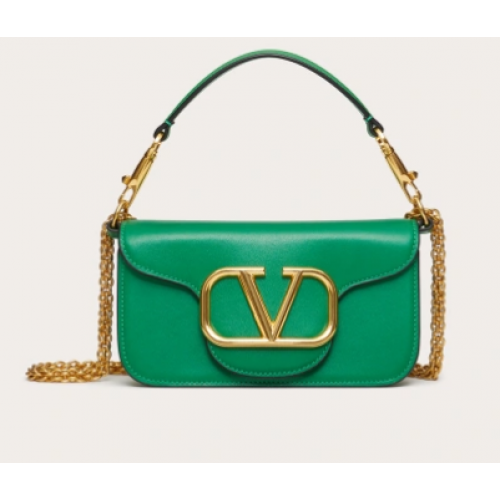 VALENTINO GARAVANI MINI CRAZY Kalfsleren Schoudertas 1W2B0K groen