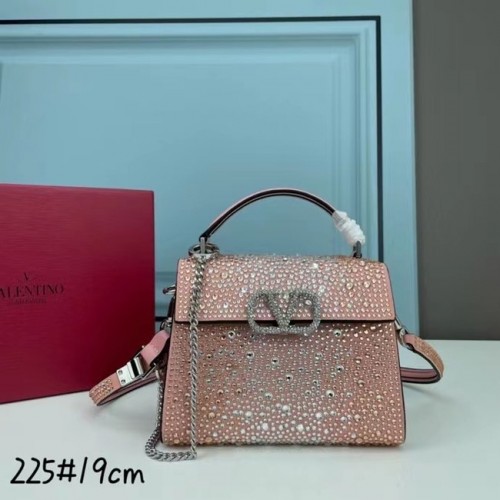 VALENTINO GARAVANI VSLING Mini-draagtas met glanzende diamant XW2B1G9 roze&zilverkleurig metaal