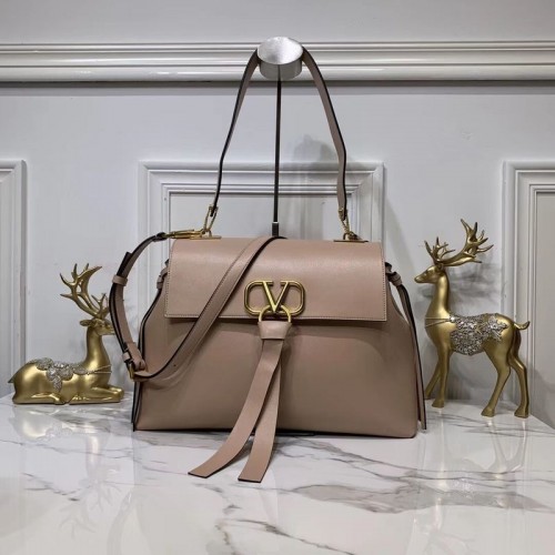 VALENTINO Originele Leren Tas V0012 Nude