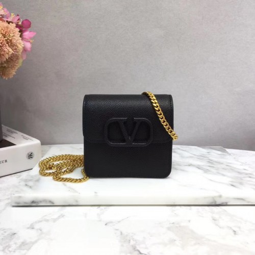 VALENTINO Origineel leren 067 Chain bag zwart