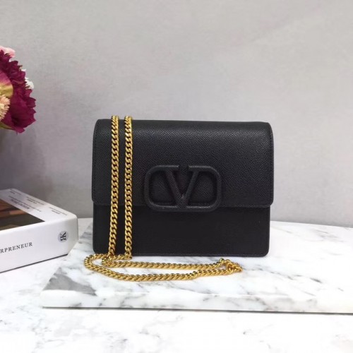 VALENTINO Origineel leren 069 Chain bag zwart