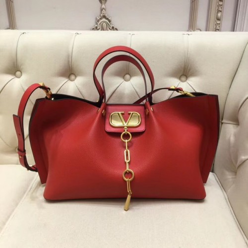VALENTINO Originele leren tas 2080 rood