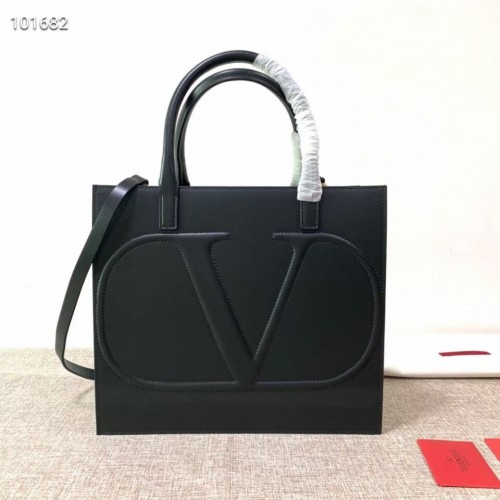 VALENTINO Origianl leren tote V2021 zwart