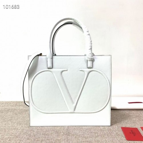 VALENTINO Origianl leren tote V2021 wit