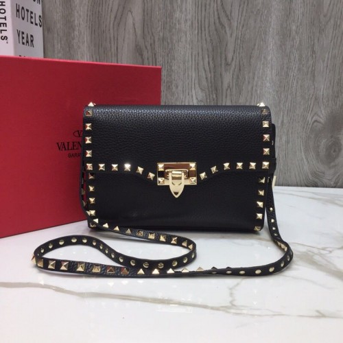 VALENTINO Rockstud leren schoudertas 76357 zwart