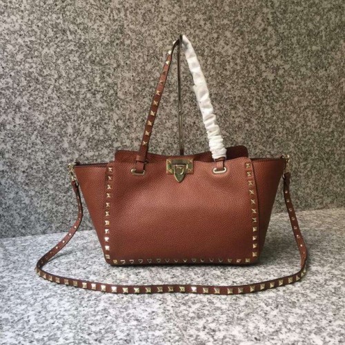 VALENTINO Rockstud medium draagtas 0972 bruin
