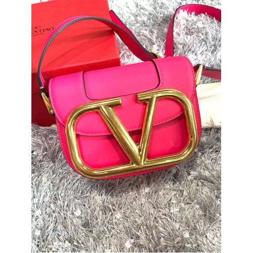 VALENTINO Supervee Original Leren Schoudertas NL076 Roze