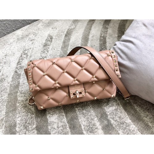 VALENTINO VLOCK Originele leren schoudertas 0053 roze