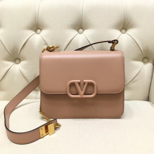 VALENTINO VLOCK Originele leren schoudertas 0908 roze