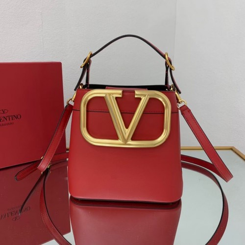 VALENTINO kalfsleren handtas V0754 rood