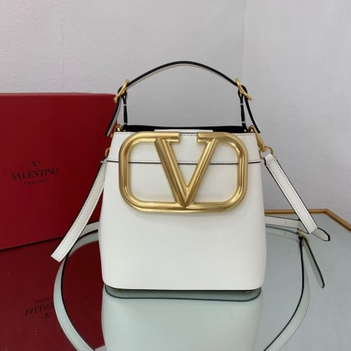 VALENTINO kalfsleren handtas V0754 wit