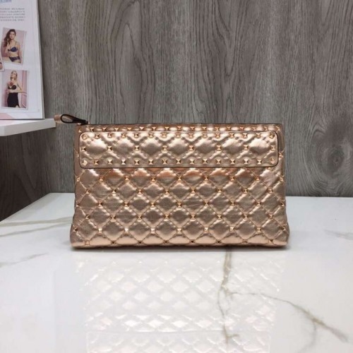 VALENTINO leren clutch 0125 Roségoud