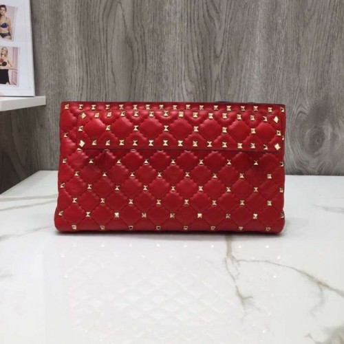 VALENTINO lederen clutch 0125 rood