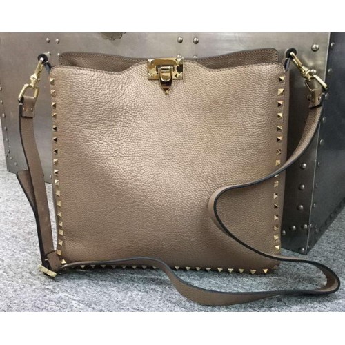Valentino Garavani Rockstud hobo tas VO84499 abrikoos