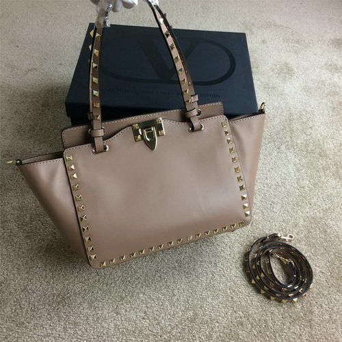 Valentino Garavani Rockstud mini draagtas origineel leer VG1916 beige