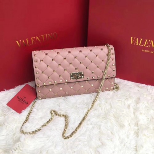 Valentino Original Leren schoudertas 38020 roze
