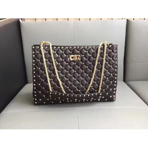 Valentino Starry Series Boodschappentas Origineel Schapenleer 0346 Zwart