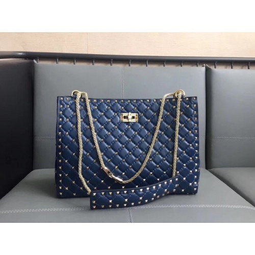 Valentino Starry Series Boodschappentas Origineel Schapenleer 0346 blauw