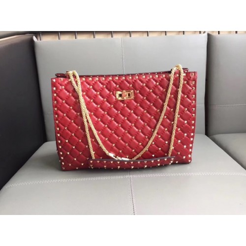 Valentino Starry Series Boodschappentas Origineel Schapenleer 0346 rood