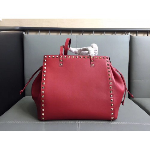 Valentino Tote tas origineel leer 76366 rood