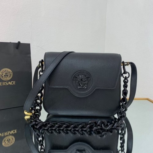 Versace Original middelgrote kalfsleren tas FS1067A zwart