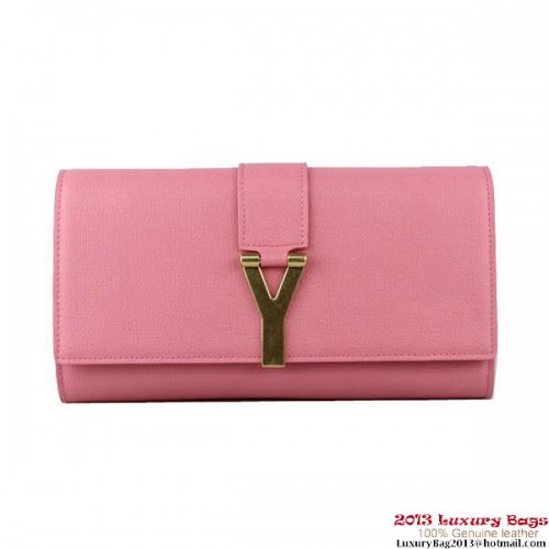 YSL Chyc reiskoffer in roze Claf-leer