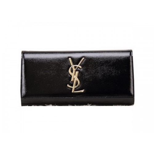 YSL Classic monogram handtas lakleer Y8909 zwart