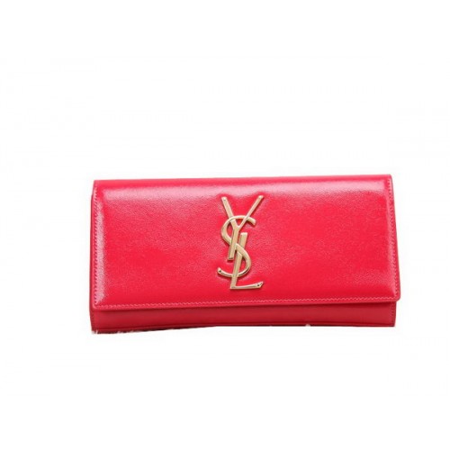 YSL Classic monogram handtas lakleer Y8909 rood