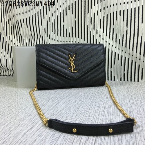 YSL Classic Monogram Flap Bag Cannage Patroon Y377828L Zwart