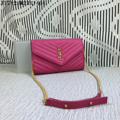 YSL Classic Monogram Flap Bag Cannage Patroon Y377828L Rose