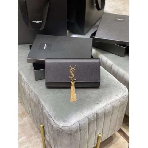 YSL Saint Laurent Medium Kate Bag Y306080 Zwartgouden hardware