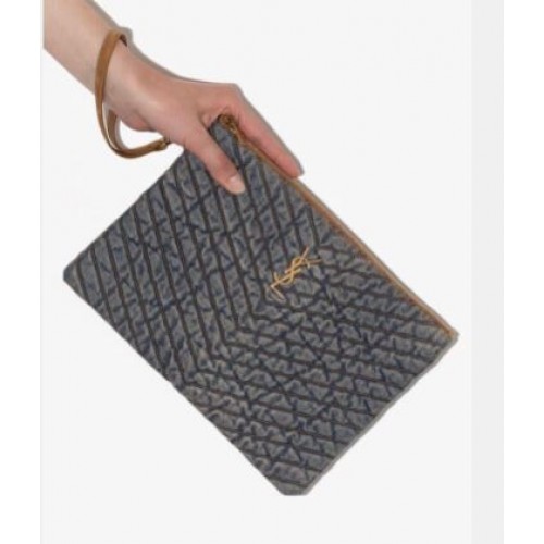 Yves Saint Laurent DENIM POCHETTE Tas 577455 Blauw