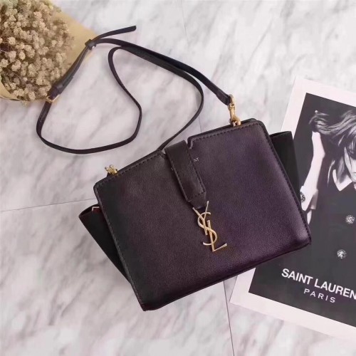 Yves Saint Laurent 2017 kalfsleren schoudertas Y8021 zwart