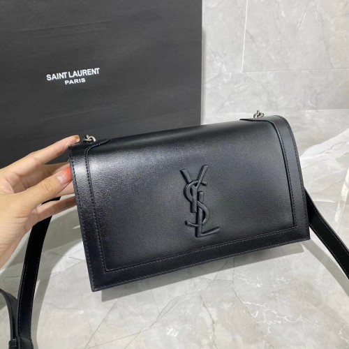 Yves Saint Laurent kalfsleren schoudertas Y635627-1 zwart