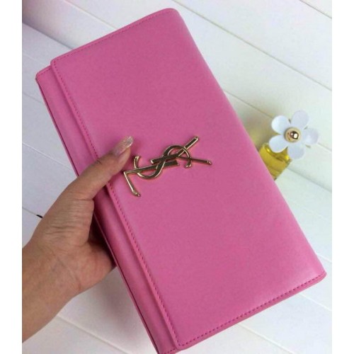 Yves Saint Laurent klassieke monogram clutch 30210 roze