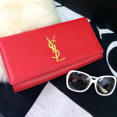 Yves Saint Laurent klassieke monogram clutch 30210 rood