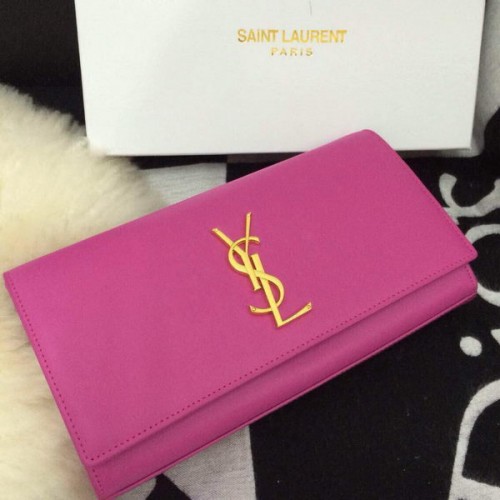 Yves Saint Laurent klassieke monogram clutch 30210 roze
