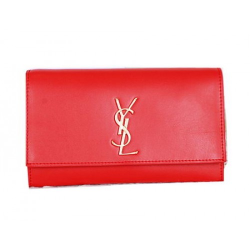 Yves Saint Laurent klassieke monogram clutch Y7131 rood