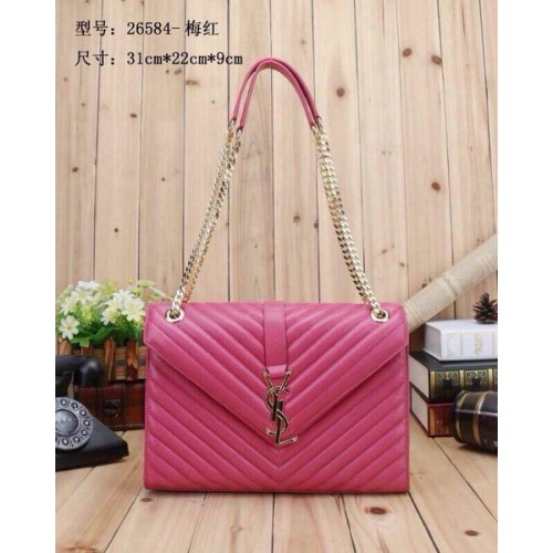 Yves Saint Laurent Classic Monogram Flap Bag Y26584 Roze