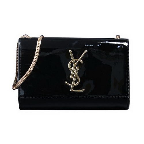 Yves Saint Laurent klassieke lak clutch 311010 zwart