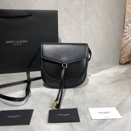 Yves Saint Laurent koe lederen schoudertas Y551559 zwart
