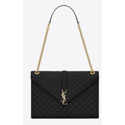 Yves Saint Laurent Cross-body Caviar lederen schoudertas 487256 zwart