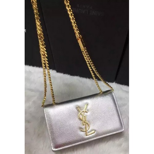 Yves Saint Laurent Cross-body schoudertas Y9013 zilver