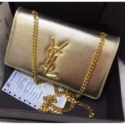 Yves Saint Laurent Cross-body schoudertas Y9015 goud