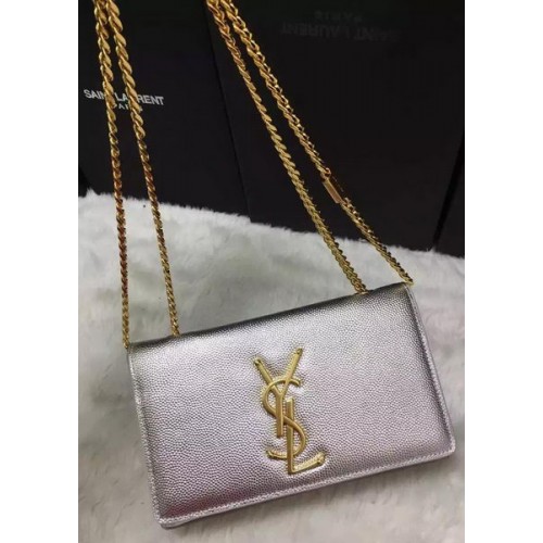 Yves Saint Laurent Cross-body schoudertas Y9015 zilver