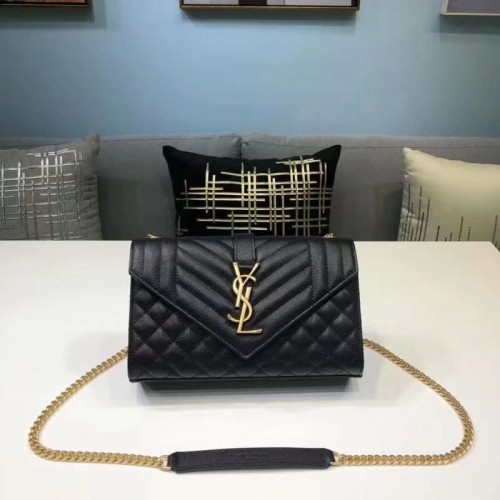 Yves Saint Laurent envelop mini klassieke tas 526286 zwart