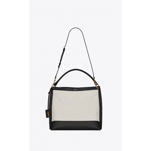 Yves Saint Laurent IN CANVAS EN LEER Y635266 zwart